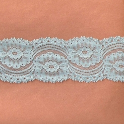 5 Yds 2 3/4"  Ether BlueGreen Stretch Lace  4852 