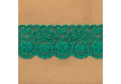 5 Yds 3"  Forest Green Stretch Lace  4866 