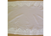 5 Yd 17"  Double Sided White Stretch Lace  4868  