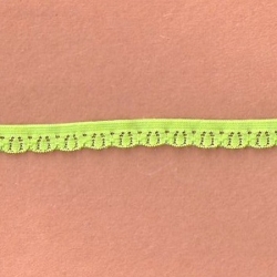 50 Yds  3/8"  Lime Green Stretch Lace 4911 