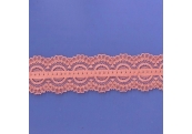 5 Yds  1 7/8"  Tangy Orange  Stretch Lace  4918 