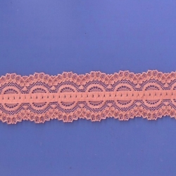 5 Yds  1 7/8"  Tangy Orange  Stretch Lace  4918 
