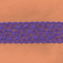 5 Yds  2 1/2"  Purple Stretch lace  4920  