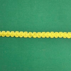 5 Yds 3/8"   Yellow Cotton Shell Braid   3489