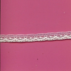 5 Yds   3/8"  Tiny White Scalloped  Lace   1345