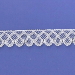  5 Yds  1 1/6"  White  Lace 4929 